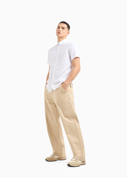 A/X Classic White Regular Fit Cotton Shirt L