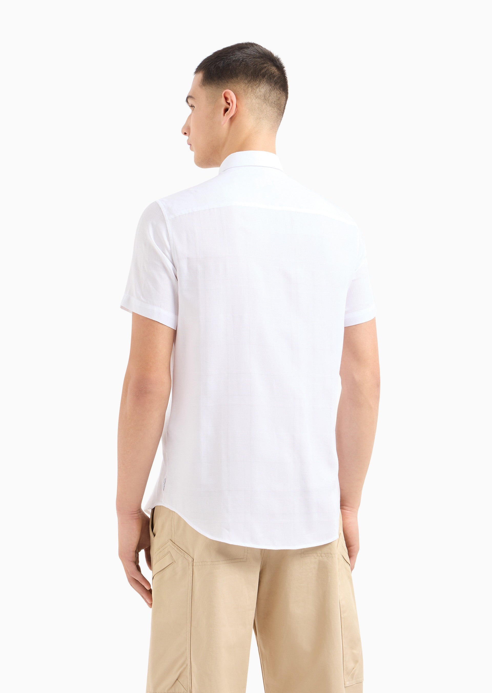A/X Classic White Regular Fit Cotton Shirt L