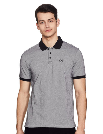 Armani Exchange men's cotton polo shirt with contrasting details