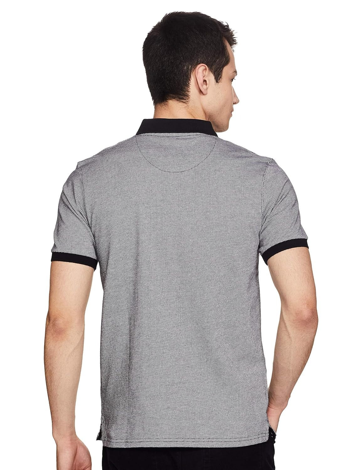 Armani Exchange men's cotton polo shirt with contrasting details