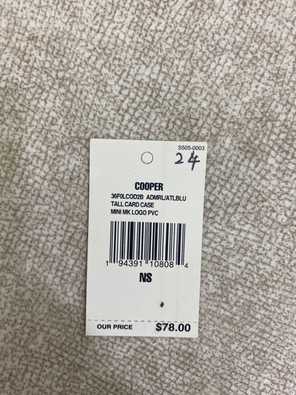 24 Michael Kors Mens Greyson Color-Block Logo Tall Card Case