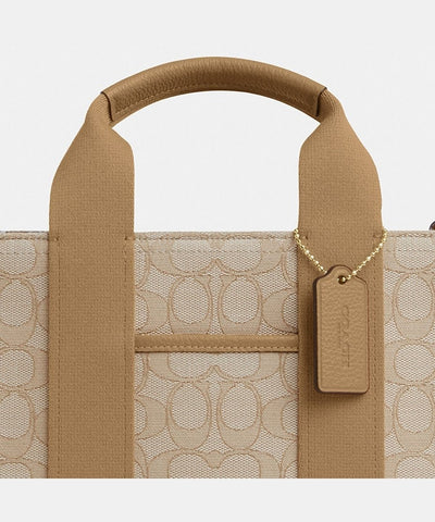 Coach Smith Tote Bag in signature jacquard with a detachable strap