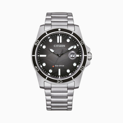 CITIZEN Men's Analogue Quartz Watch with Stainless Steel Bracelet AW1816-89E, Black, Strap