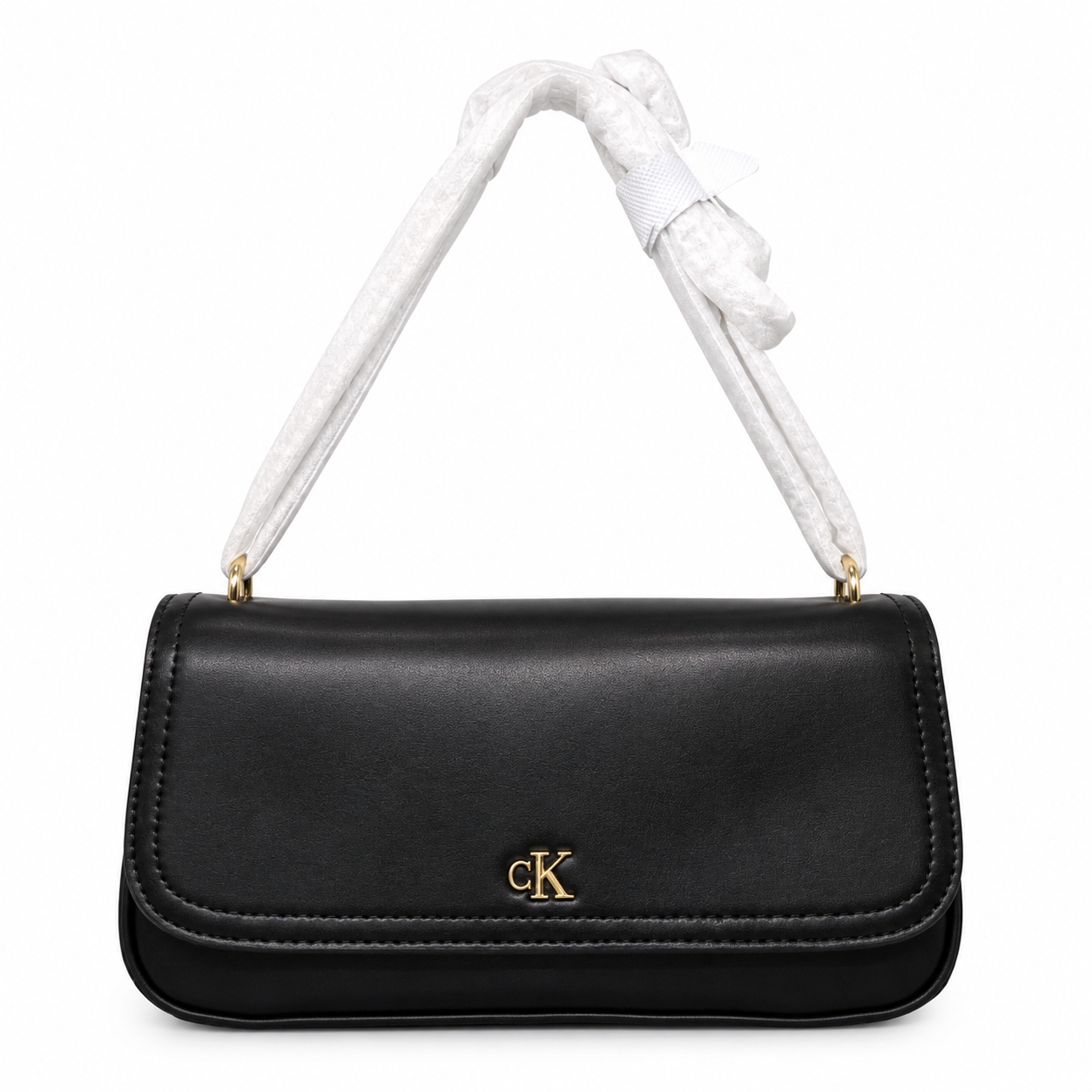 Calvin Klein Minimal Monogram Shoulder Bag in black