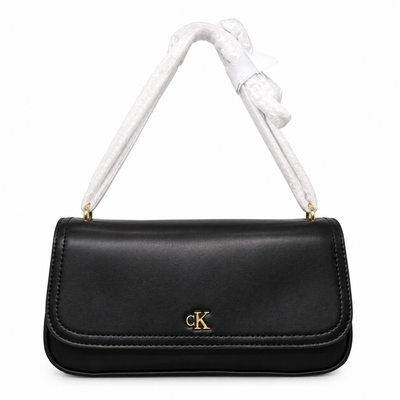 Calvin Klein Minimal Monogram Shoulder Bag in black