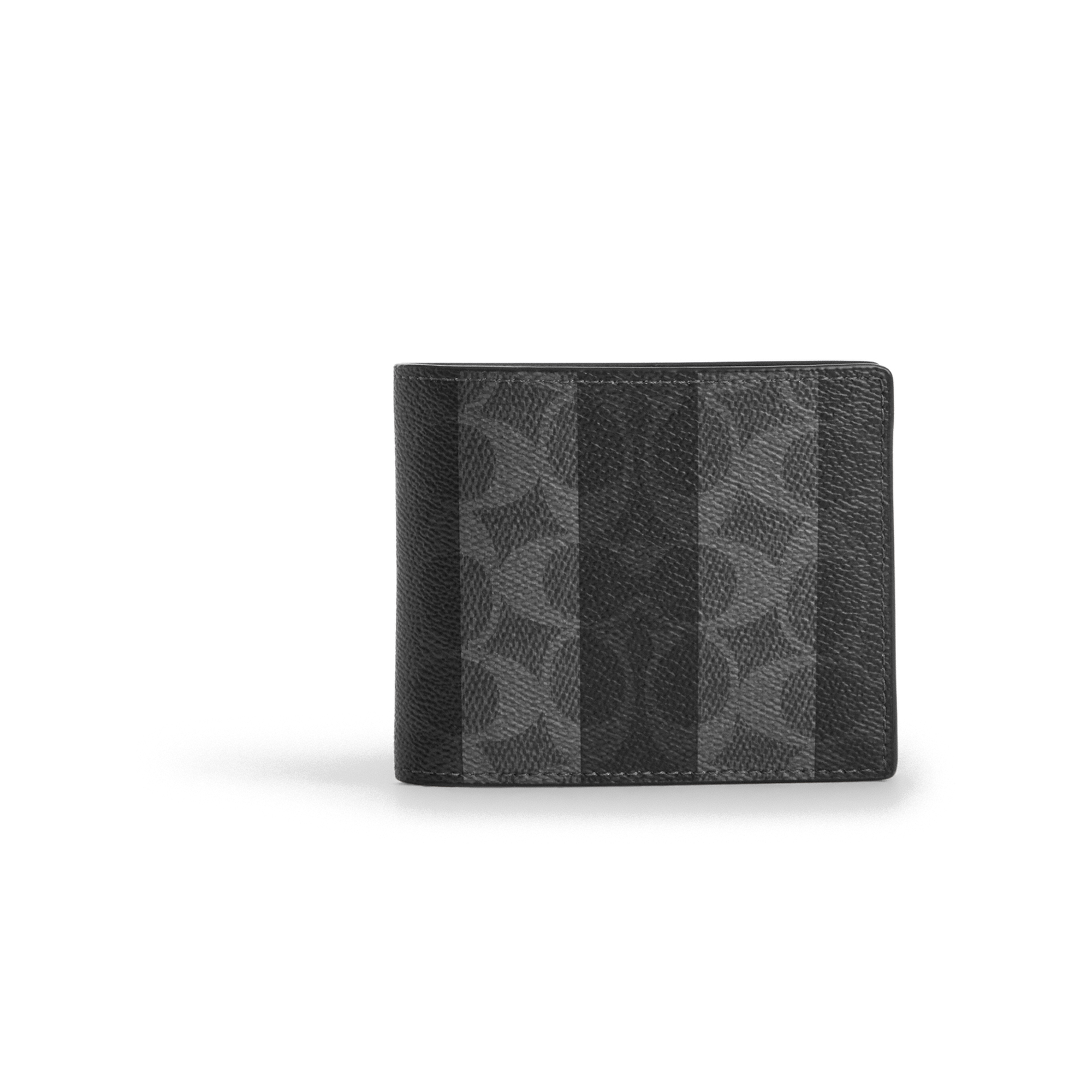 Lavishloft Official Repair Batch 2 Row 38 — Coach 3 In 1 Wallet In Signature Canvas With Stripes Black Grey CEB95 — image 1