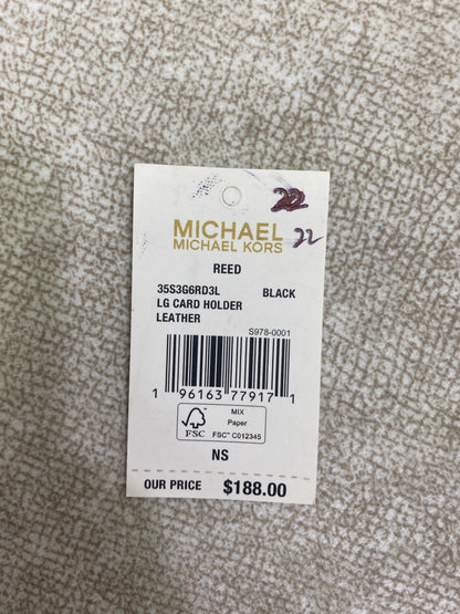 22 Michael Kors Reed Large Card Holder Wallet MK Signature Logo Leather