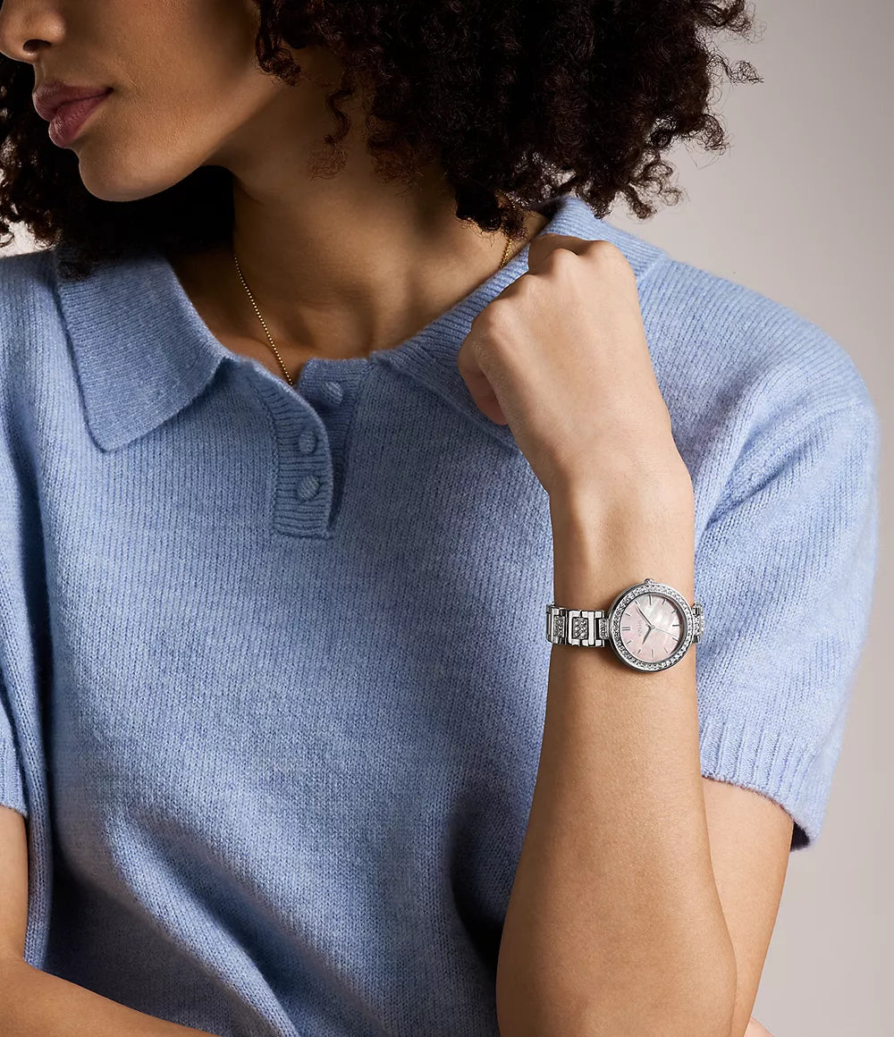 Fossil Karli Three-Hand Silver-Tone Watch