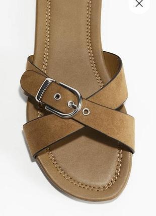 H&M Crossover-Strap Sandals — Beige