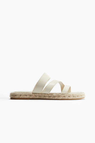 H&M Espadrille Sandals — Cream