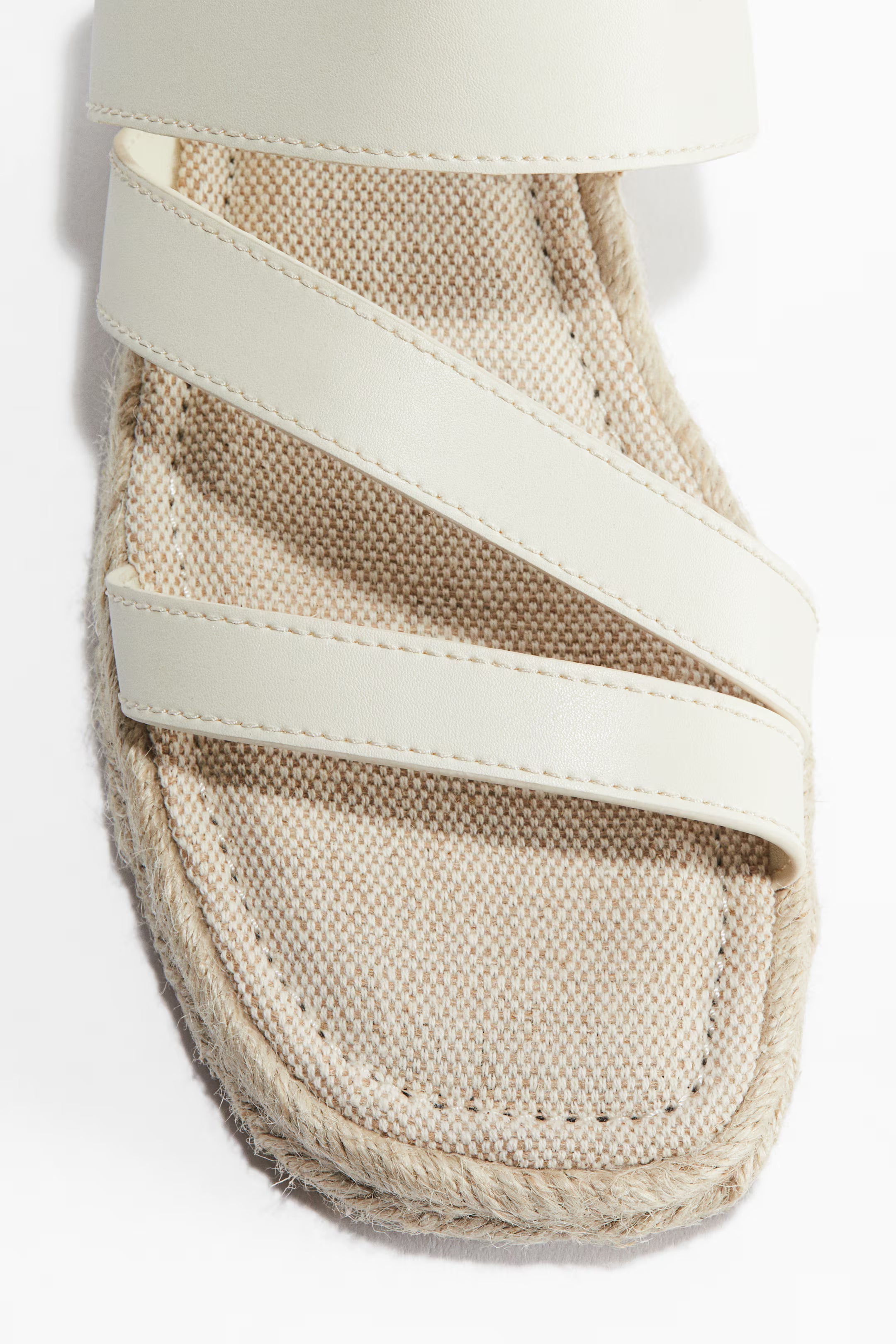 H&M Espadrille Sandals — Cream