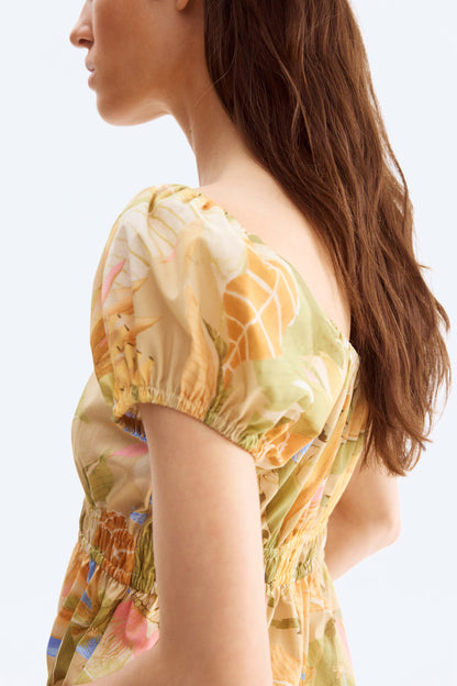 H&M Off-the-Shoulder Poplin Dress