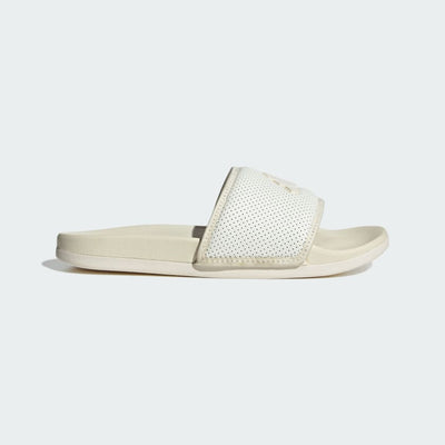 Adidas Adilette Comfort Slides in the white or off-white colorway