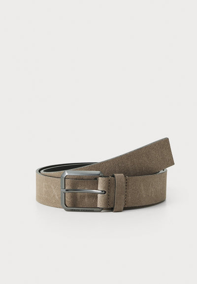 an Armani Exchange suede belt