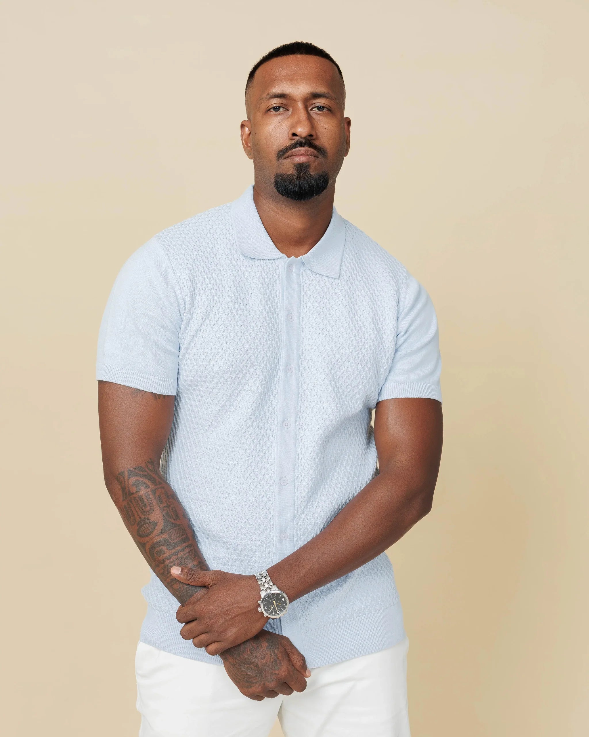 LCY Diamond Weave Heritage Polo - Buttoned Edition