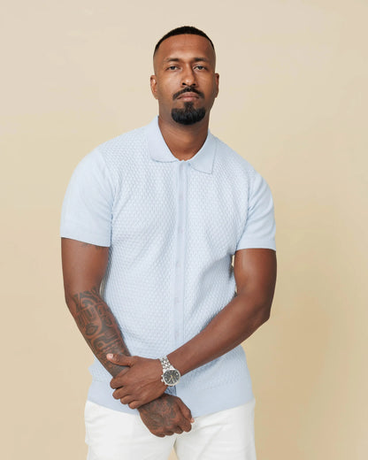 LCY Diamond Weave Heritage Polo - Buttoned Edition