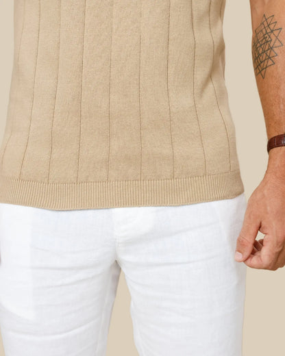 LCY Legacy Wide Rib Knitted Polo