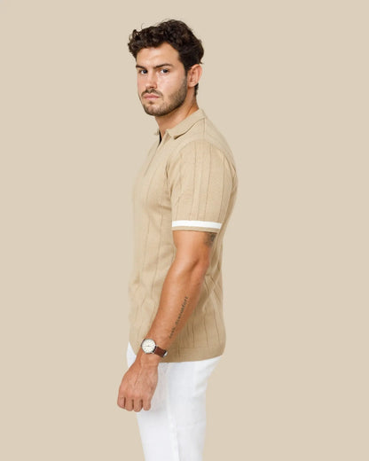 LCY Legacy Wide Rib Knitted Polo