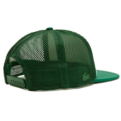 Lacoste Unisex Mesh and Neoprene Cap — Green/White