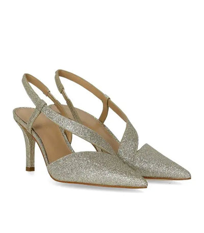 Michael Kors Jaida Glitter Embellished Leather Pump