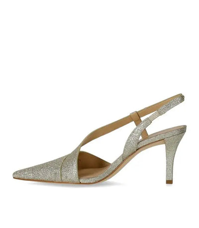 Michael Kors Jaida Glitter Embellished Leather Pump