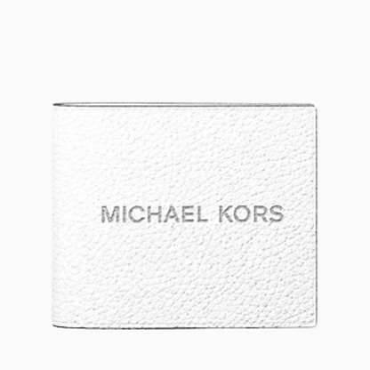 Michael Kors Cooper Pebbled Leather Billfold Wallet With Coin Pouch