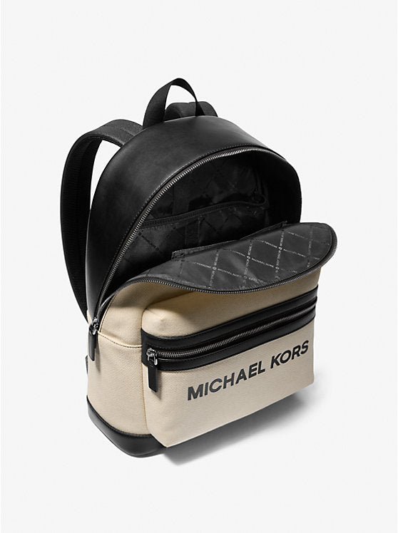 Michael Kors Cooper Two-Tone Canvas Dome Backpack