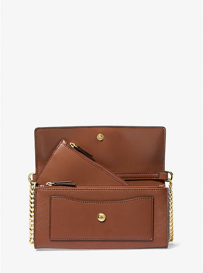 7 Michael Kors Jet Set Medium Safina Leather 2-in-1 Convertible Crossbody Bag