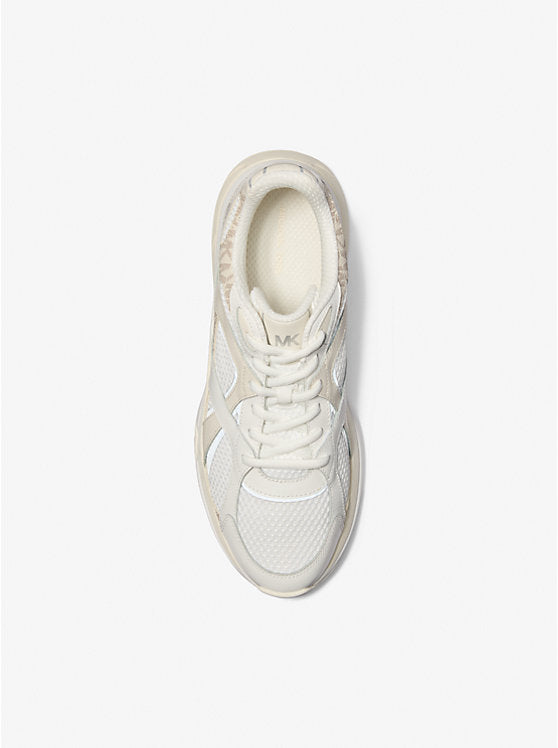 Michael Kors Mens Leo Mixed-Media Trainer