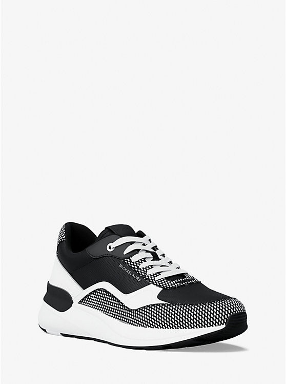 Michael Kors Mens Trevor Mixed-Media Trainer