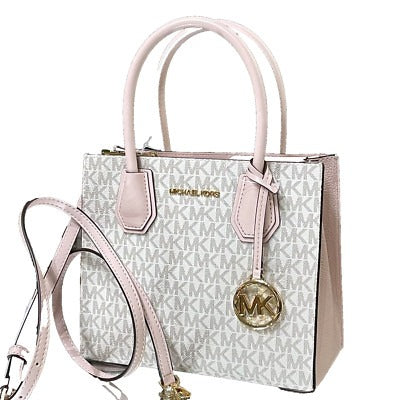 Michael Kors Mercer medium logo and leather accordion crossbody bag
