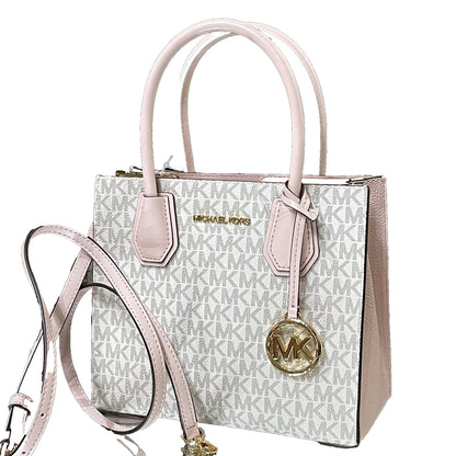 Michael Kors Mercer medium logo and leather accordion crossbody bag