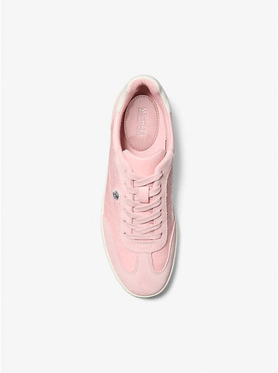 Michael Kors Scotty Leather Sneaker — Smokey Rose