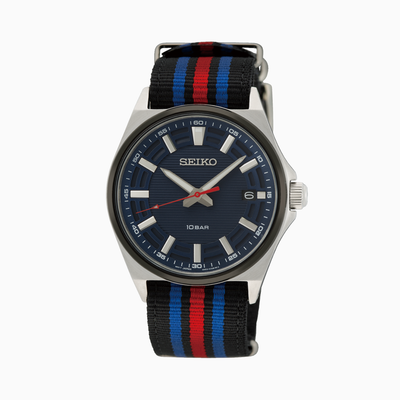Seiko Sport Men's Quartz Watch With Nylon Strap — Blue SUR509P1