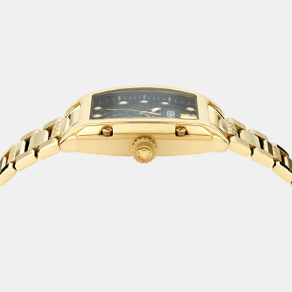 Versace Dominus Lady Quartz Watch, PVD Gold, Black, 44,8mm x 36mm, VE8K00524