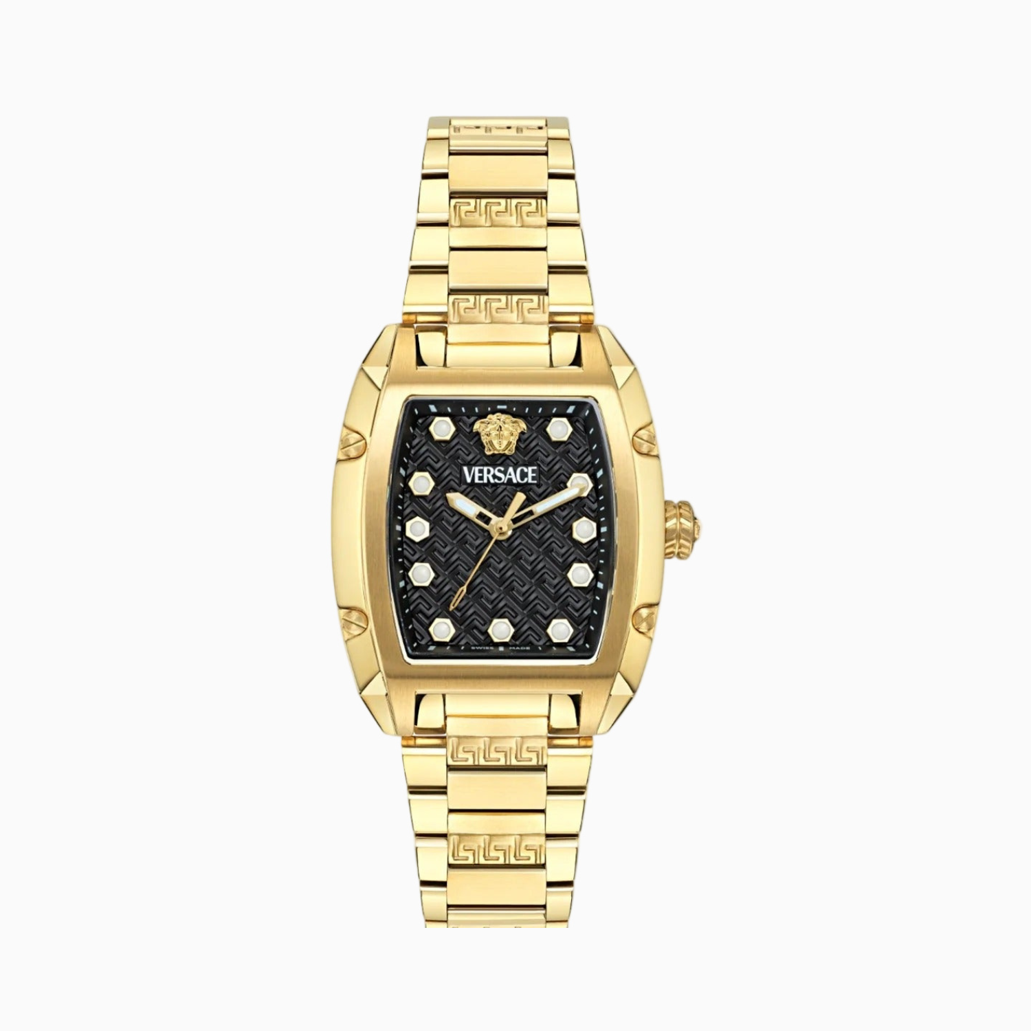 Versace Dominus Lady Quartz Watch, PVD Gold, Black, 44,8mm x 36mm, VE8K00524